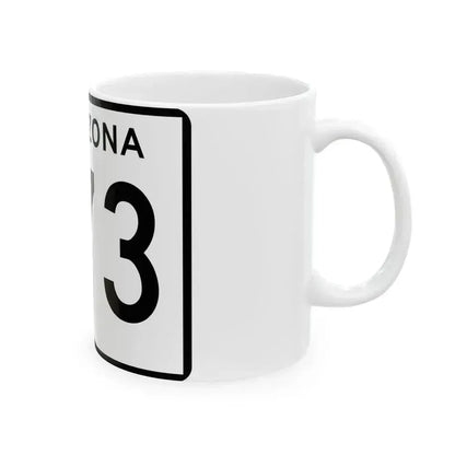 Arizona 373 (Arizona) (Road Sign) White Coffee Mug - Go Mug Yourself