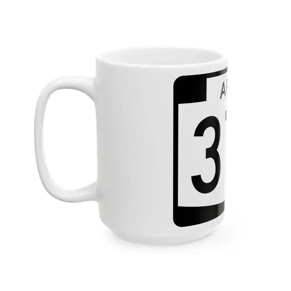Arizona 373 (Arizona) (Road Sign) White Coffee Mug - Go Mug Yourself