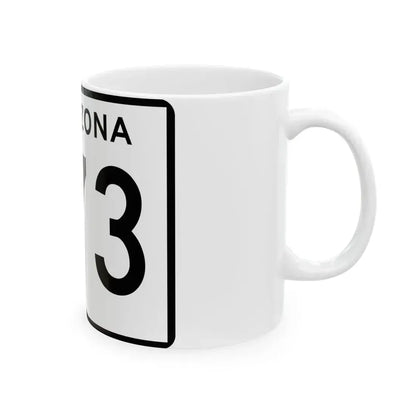 Arizona 373 (Arizona) (Road Sign) White Coffee Mug - Go Mug Yourself