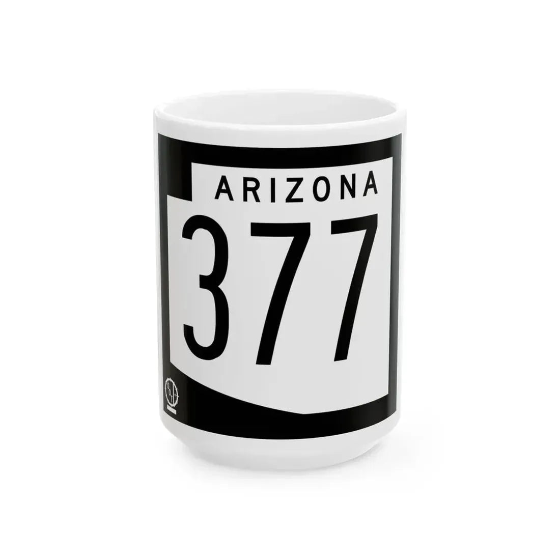 Arizona 377 1978 (Arizona) (Road Sign) White Coffee Mug 15oz - Go Mug Yourself