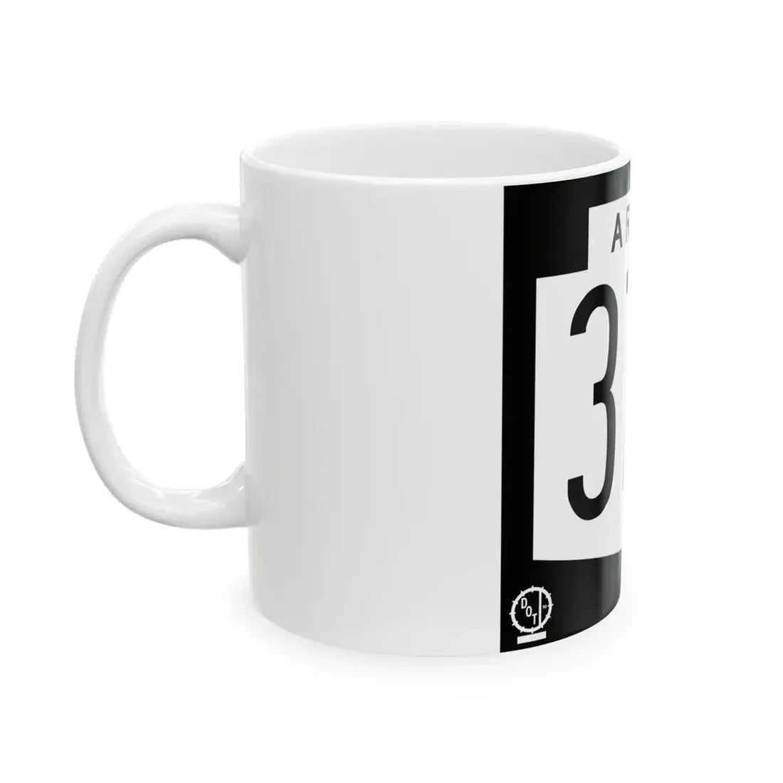 Arizona 377 1978 (Arizona) (Road Sign) White Coffee Mug - Go Mug Yourself