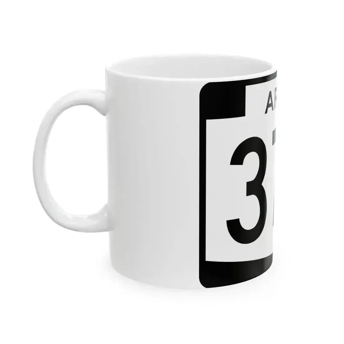 Arizona 377 (Arizona) (Road Sign) White Coffee Mug - Go Mug Yourself
