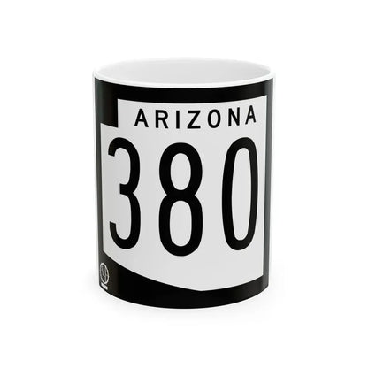 Arizona 380 1978 (Arizona) (Road Sign) White Coffee Mug 11oz - Go Mug Yourself