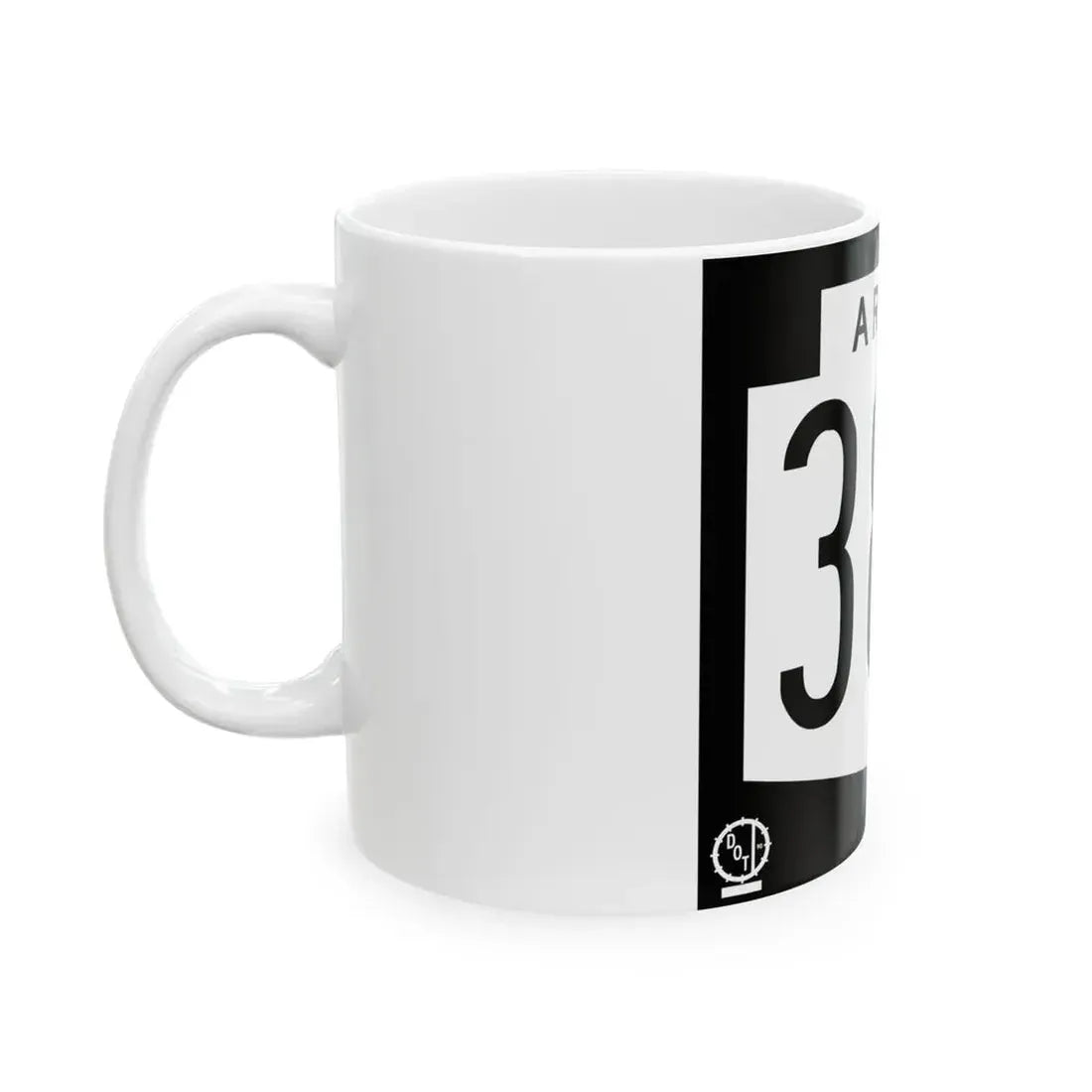 Arizona 380 1978 (Arizona) (Road Sign) White Coffee Mug - Go Mug Yourself