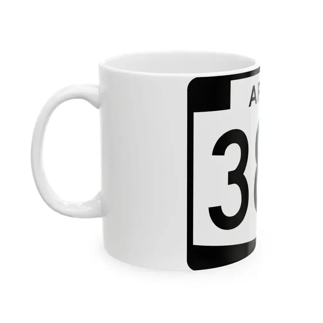 Arizona 380 (Arizona) (Road Sign) White Coffee Mug - Go Mug Yourself