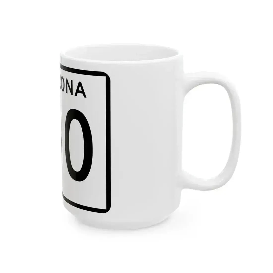 Arizona 380 (Arizona) (Road Sign) White Coffee Mug - Go Mug Yourself