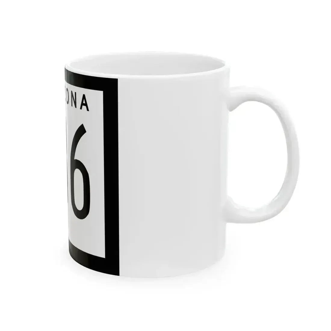 Arizona 386 1978 (Arizona) (Road Sign) White Coffee Mug - Go Mug Yourself
