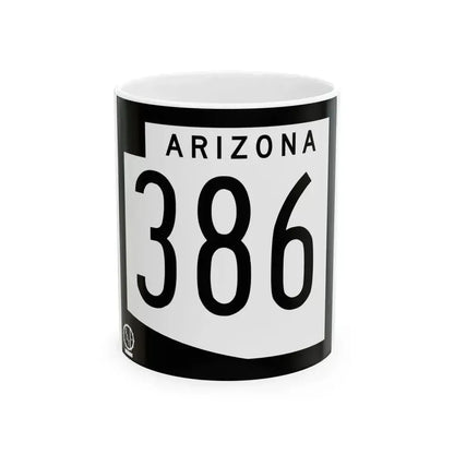 Arizona 386 1978 (Arizona) (Road Sign) White Coffee Mug - Go Mug Yourself