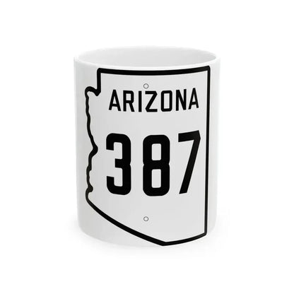 Arizona 387 1941 (Arizona) (Road Sign) White Coffee Mug 11oz - Go Mug Yourself