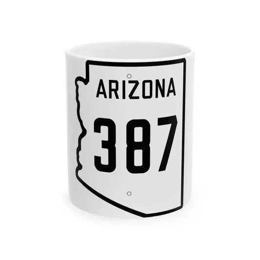 Arizona 387 1941 (Arizona) (Road Sign) White Coffee Mug 11oz - Go Mug Yourself