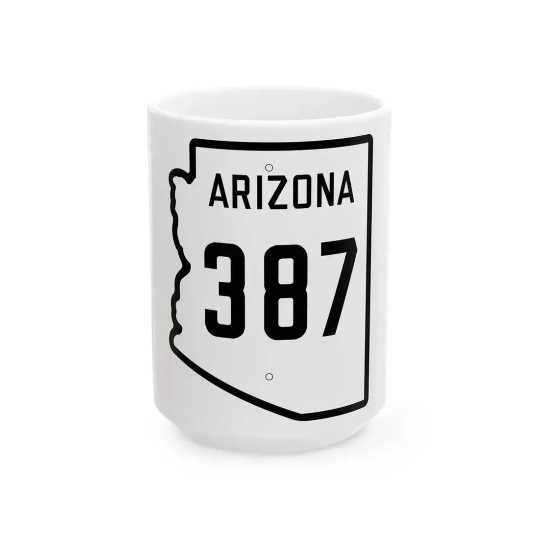 Arizona 387 1941 (Arizona) (Road Sign) White Coffee Mug 15oz - Go Mug Yourself