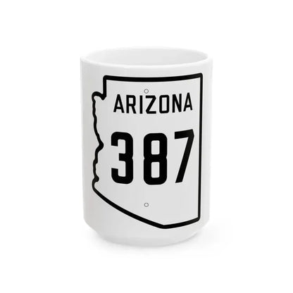 Arizona 387 1941 (Arizona) (Road Sign) White Coffee Mug 15oz - Go Mug Yourself