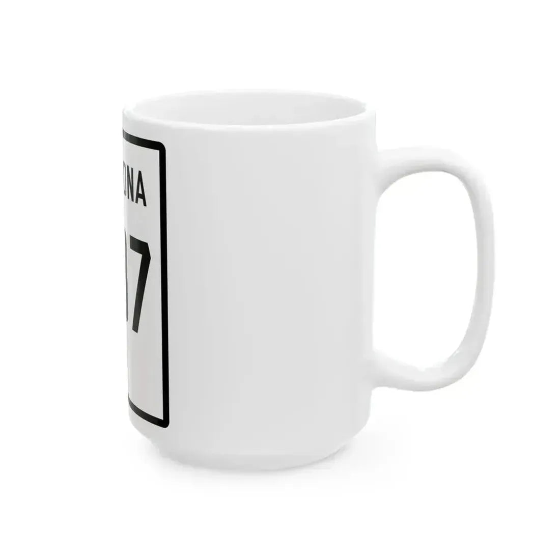 Arizona 387 1941 (Arizona) (Road Sign) White Coffee Mug - Go Mug Yourself