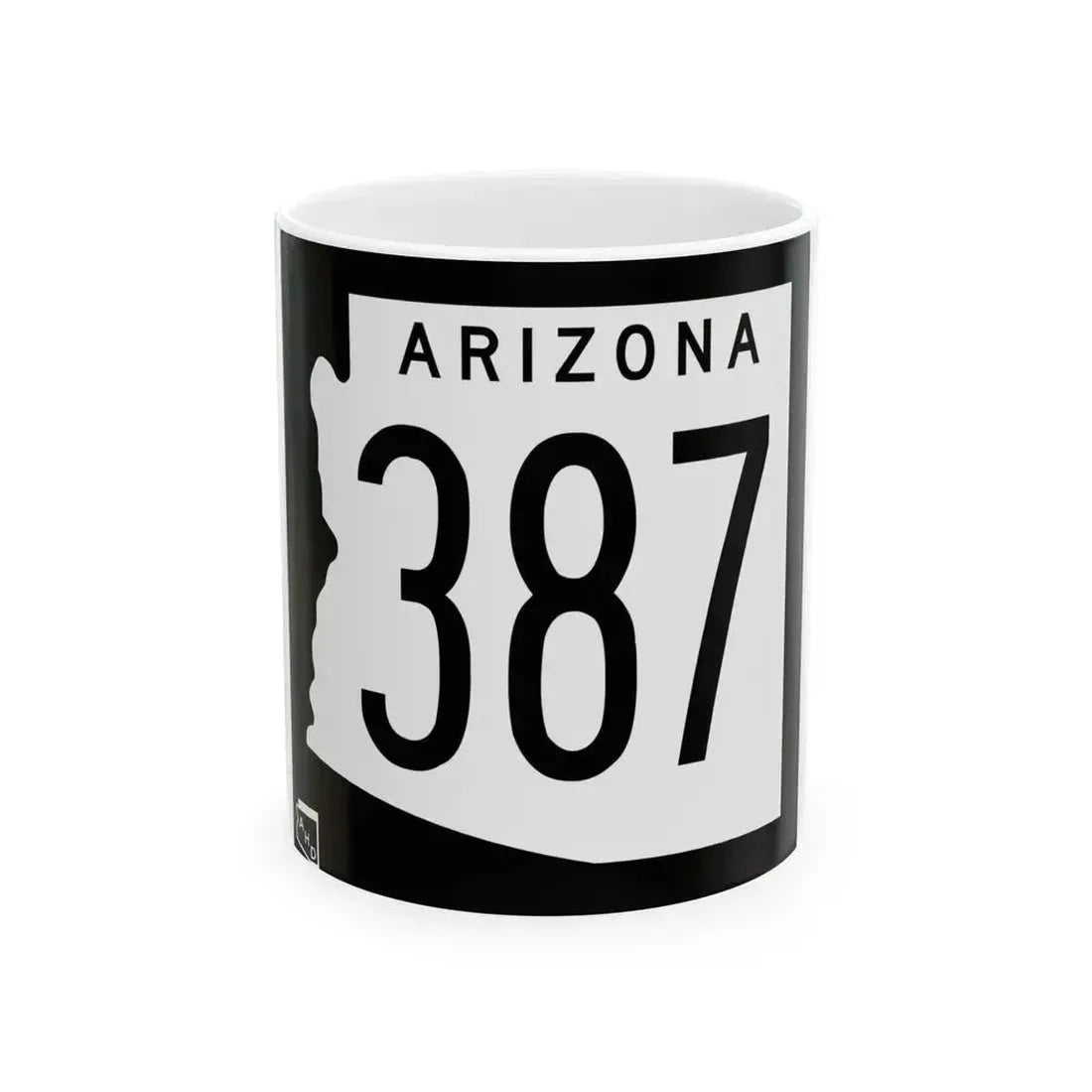 Arizona 387 1963 (Arizona) (Road Sign) White Coffee Mug 11oz - Go Mug Yourself