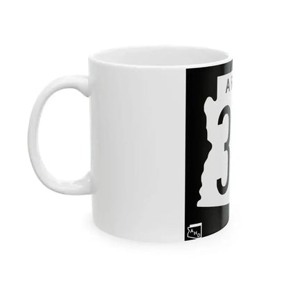 Arizona 387 1963 (Arizona) (Road Sign) White Coffee Mug - Go Mug Yourself