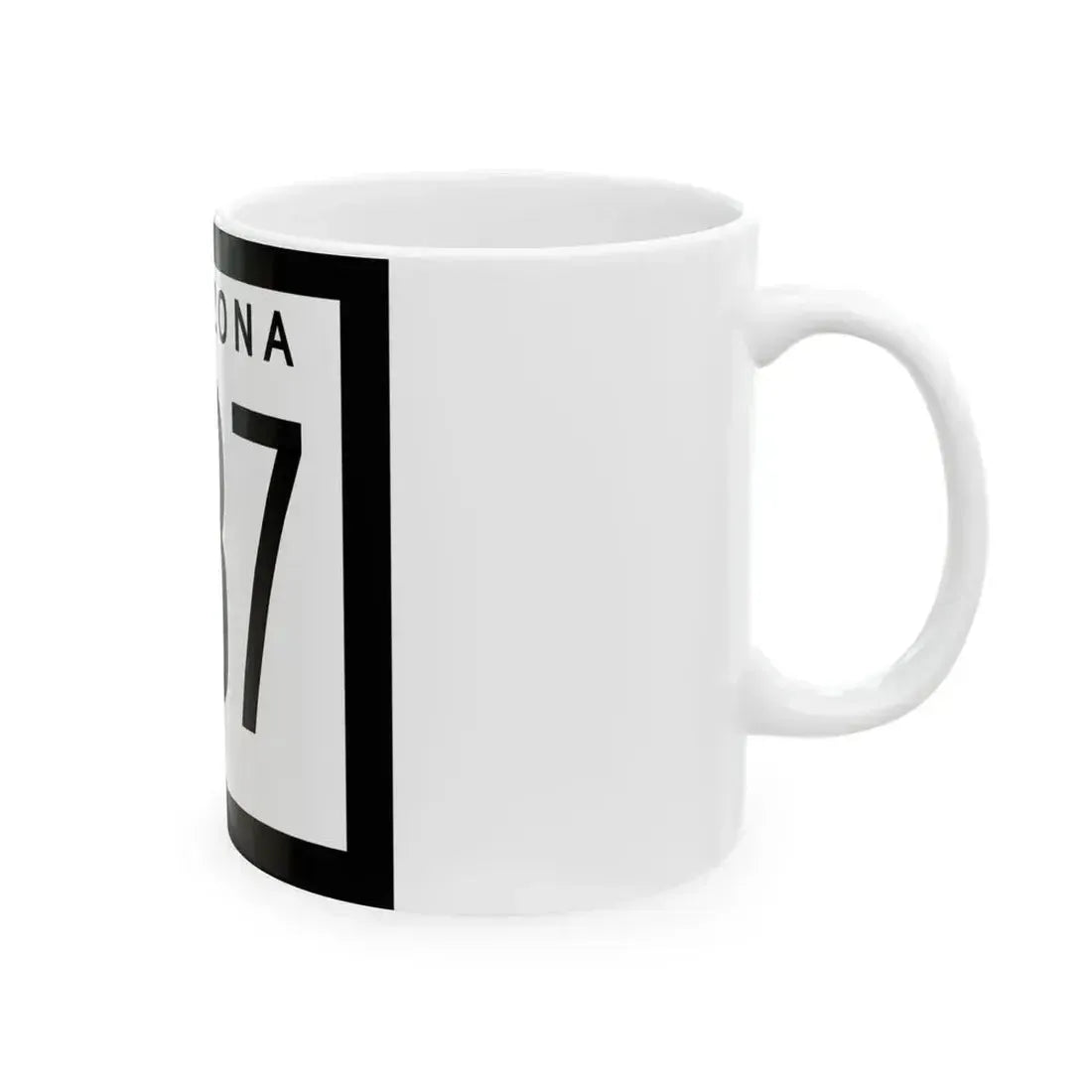 Arizona 387 1973 (Arizona) (Road Sign) White Coffee Mug - Go Mug Yourself