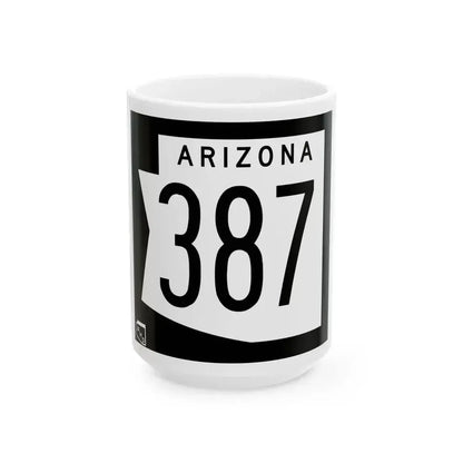 Arizona 387 1973 (Arizona) (Road Sign) White Coffee Mug - Go Mug Yourself