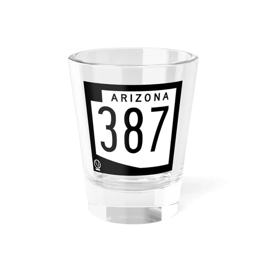 Arizona 387 1978 (Arizona) (Road Sign) Shot Glass 1.5oz 1.5oz - Go Mug Yourself