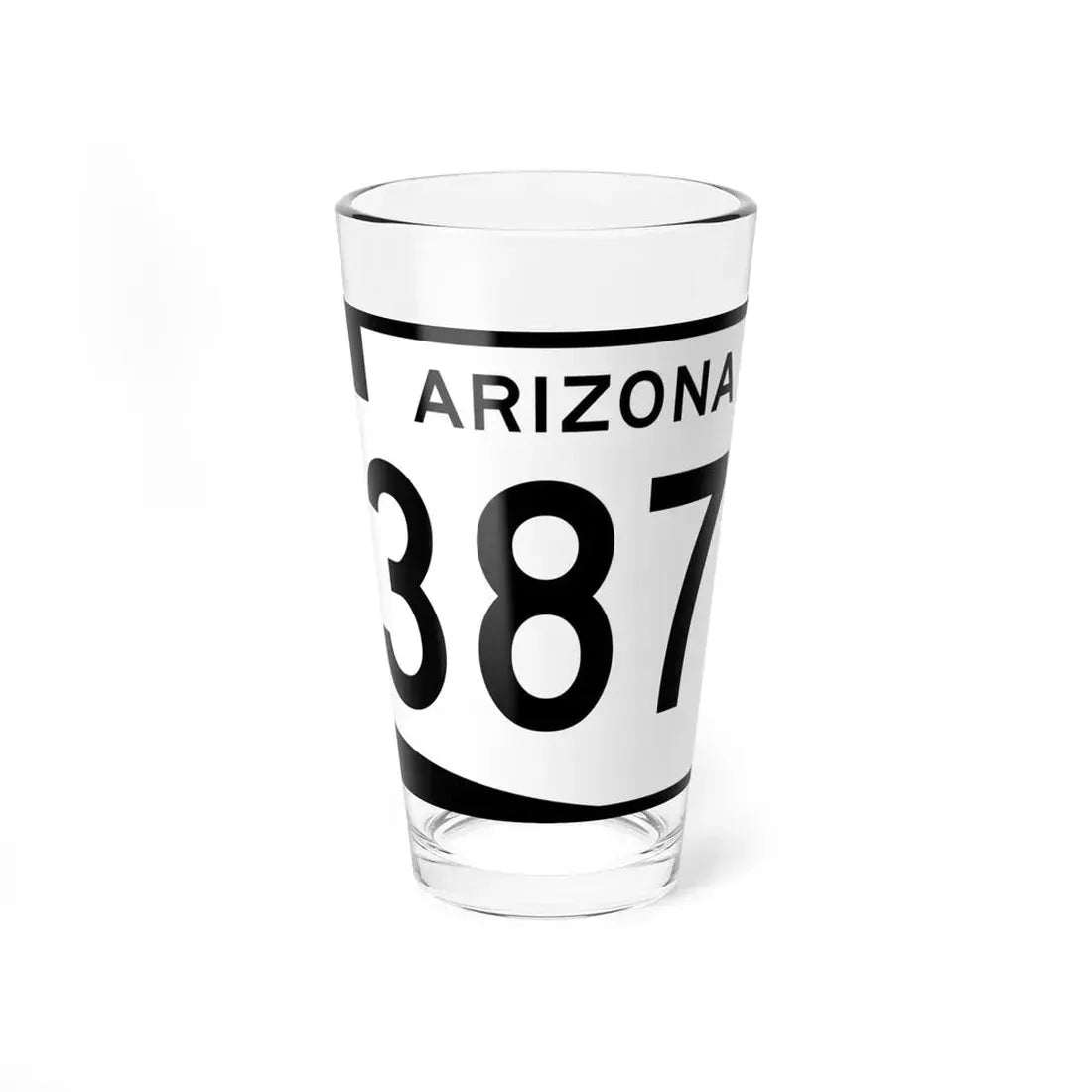 Arizona 387 (Arizona) (Road Sign) Pint Glss 16oz 16oz - Go Mug Yourself
