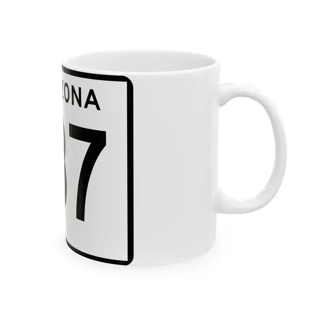 Arizona 387 (Arizona) (Road Sign) White Coffee Mug - Go Mug Yourself