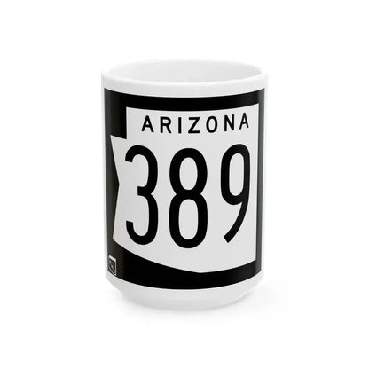 Arizona 389 1973 (Arizona) (Road Sign) White Coffee Mug 15oz - Go Mug Yourself