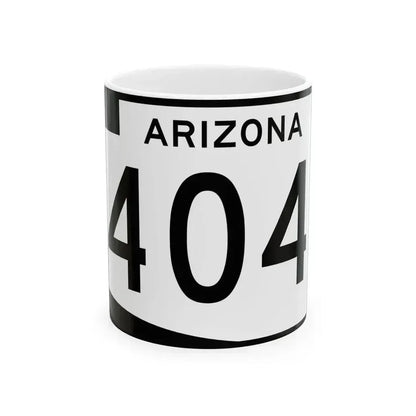 Arizona 404 (Arizona) (Road Sign) White Coffee Mug 11oz - Go Mug Yourself