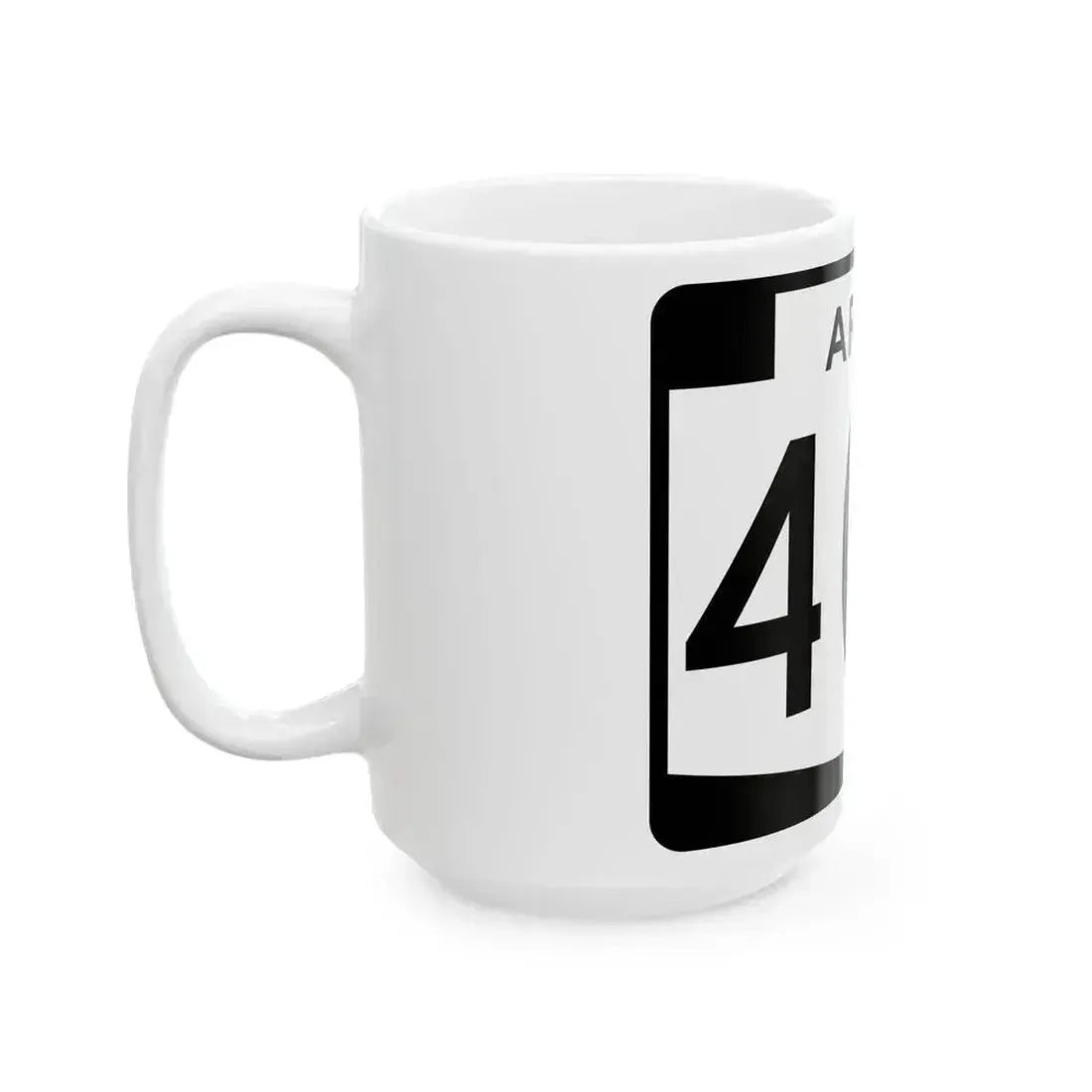 Arizona 404 (Arizona) (Road Sign) White Coffee Mug - Go Mug Yourself