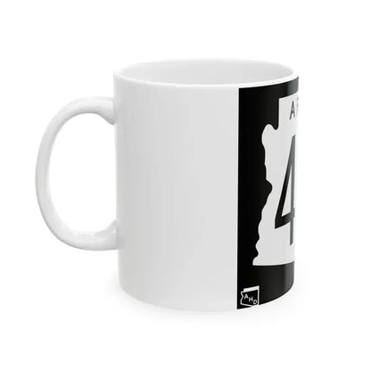 Arizona 464 1963 (Arizona) (Road Sign) White Coffee Mug - Go Mug Yourself