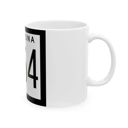 Arizona 464 1963 (Arizona) (Road Sign) White Coffee Mug - Go Mug Yourself
