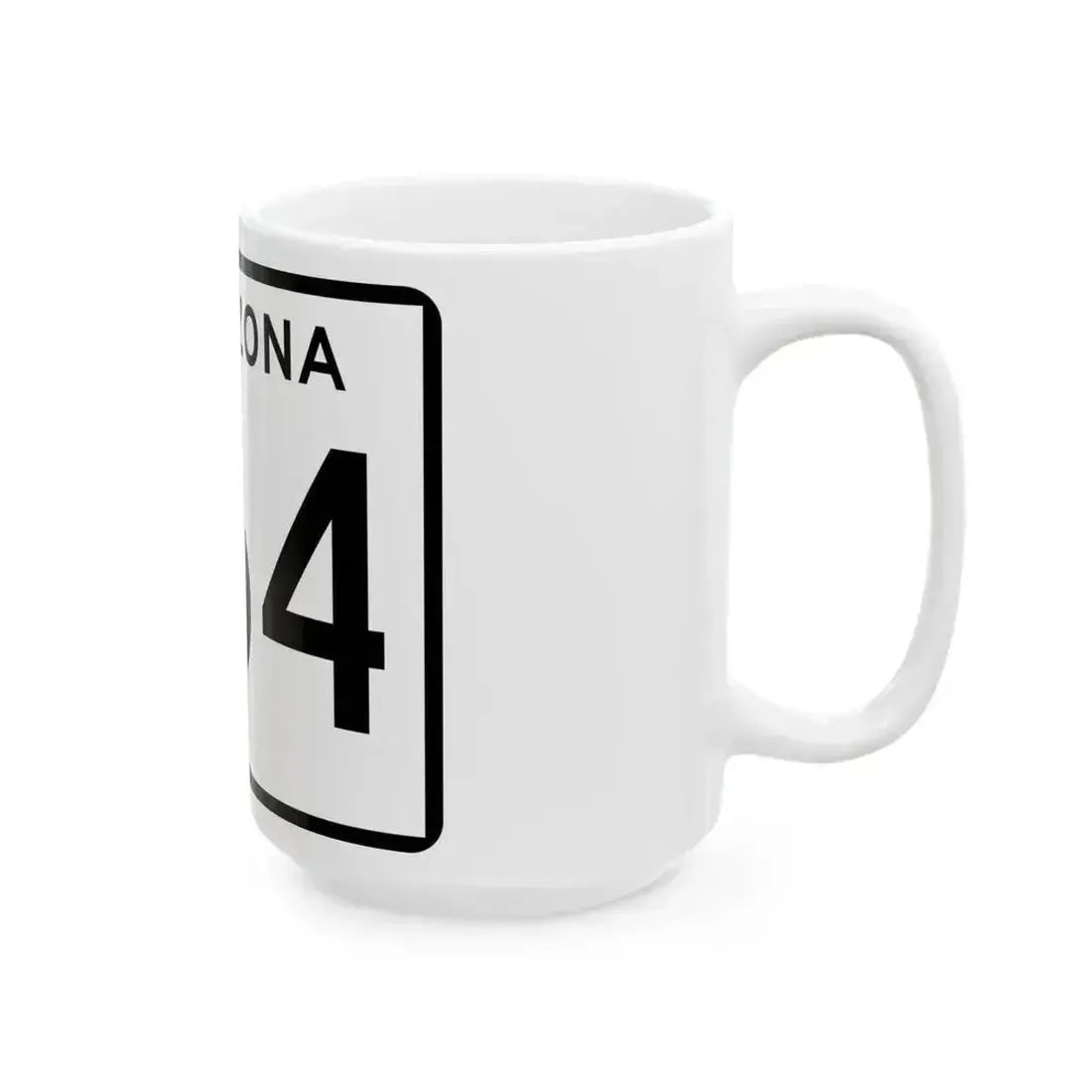 Arizona 464 (Arizona) (Road Sign) White Coffee Mug - Go Mug Yourself