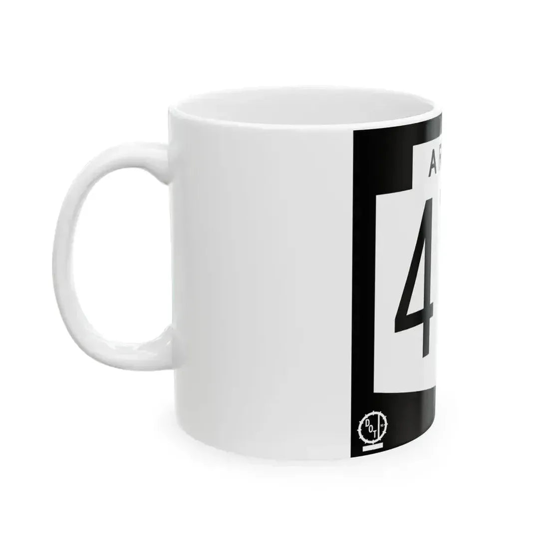 Arizona 473 1978 (Arizona) (Road Sign) White Coffee Mug - Go Mug Yourself