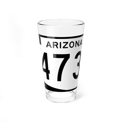Arizona 473 (Arizona) (Road Sign) Pint Glass 16oz 16oz - Go Mug Yourself