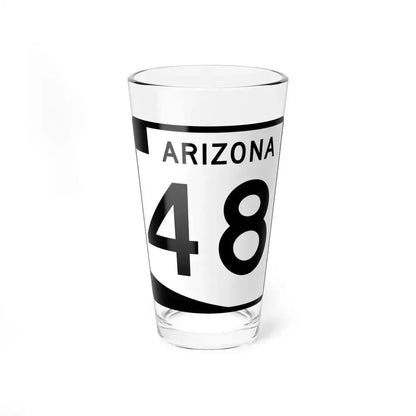 Arizona 48 (Arizona) (Road Sign) Pint Glass 16oz 16oz - Go Mug Yourself