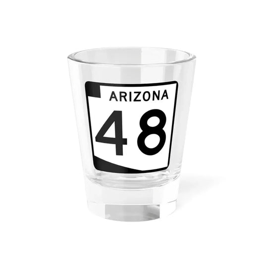 Arizona 48 (Arizona) (Road Sign) Shot Glass 1.5oz 1.5oz - Go Mug Yourself