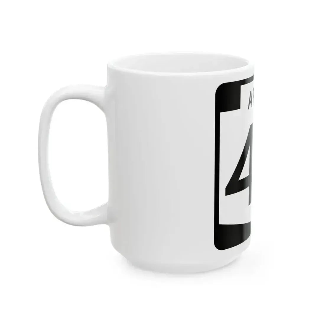Arizona 48 (Arizona) (Road Sign) White Coffee Mug - Go Mug Yourself