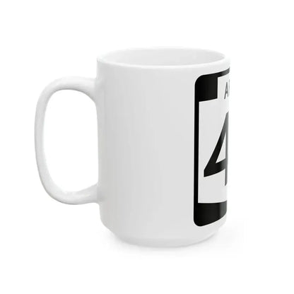 Arizona 48 (Arizona) (Road Sign) White Coffee Mug - Go Mug Yourself