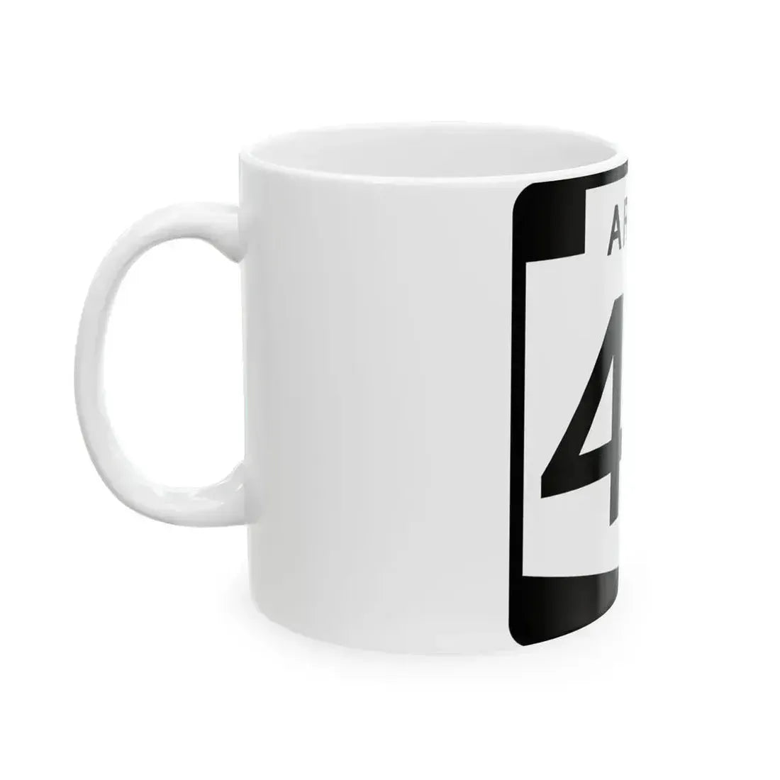 Arizona 48 (Arizona) (Road Sign) White Coffee Mug - Go Mug Yourself