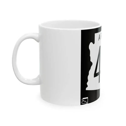 Arizona 487 1963 (Arizona) (Road Sign) White Coffee Mug - Go Mug Yourself