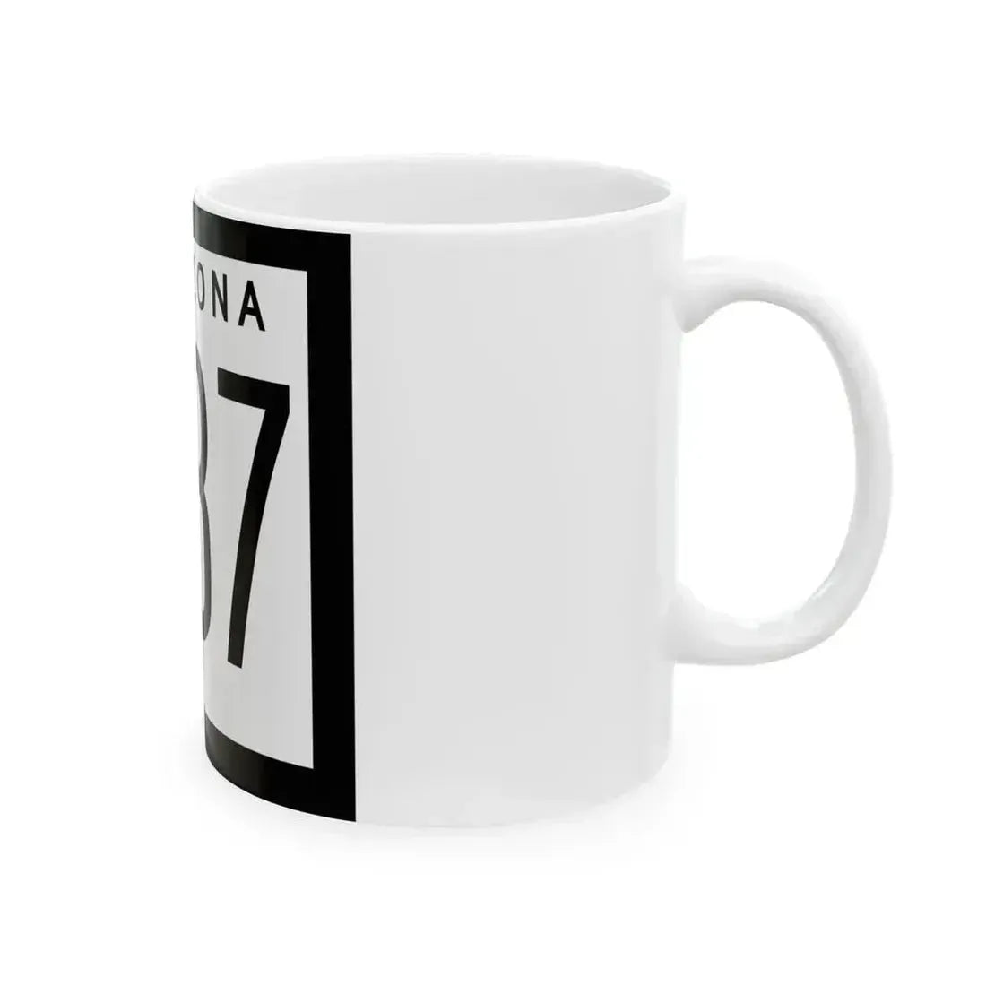 Arizona 487 1963 (Arizona) (Road Sign) White Coffee Mug - Go Mug Yourself