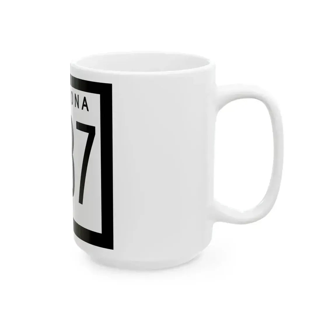 Arizona 487 1963 (Arizona) (Road Sign) White Coffee Mug - Go Mug Yourself