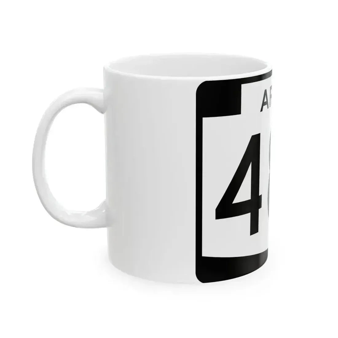 Arizona 487 (Arizona) (Road Sign) White Coffee Mug - Go Mug Yourself