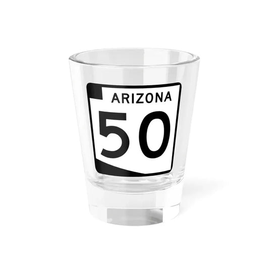 Arizona 50 (Arizona) (Road Sign) Shot Glass 1.5oz 1.5oz - Go Mug Yourself