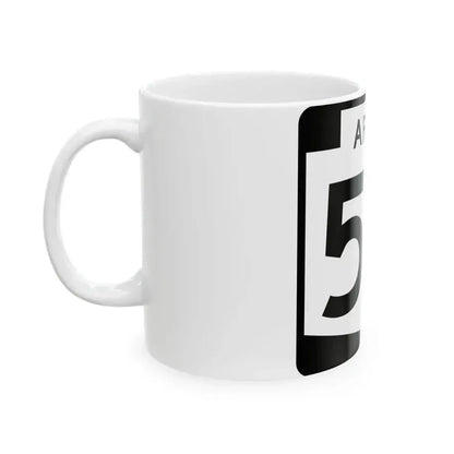 Arizona 50 (Arizona) (Road Sign) White Coffee Mug - Go Mug Yourself