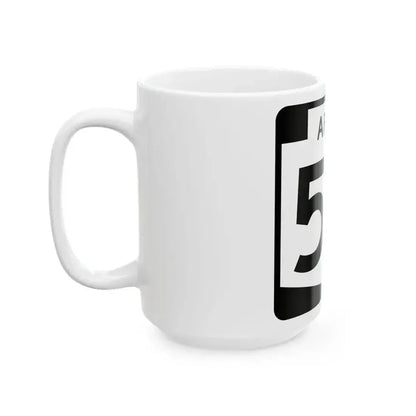 Arizona 50 (Arizona) (Road Sign) White Coffee Mug - Go Mug Yourself