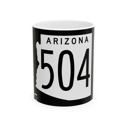 Arizona 504 1963 (Arizona) (Road Sign) White Coffee Mug 11oz - Go Mug Yourself