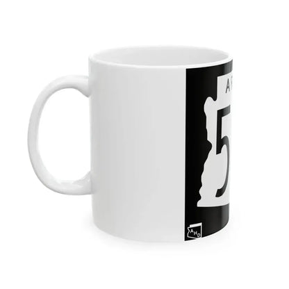 Arizona 504 1963 (Arizona) (Road Sign) White Coffee Mug - Go Mug Yourself