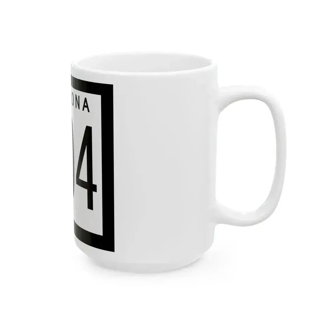 Arizona 504 1963 (Arizona) (Road Sign) White Coffee Mug - Go Mug Yourself
