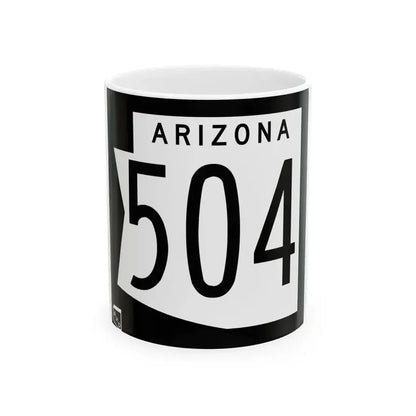 Arizona 504 1973 (Arizona) (Road Sign) White Coffee Mug 11oz - Go Mug Yourself