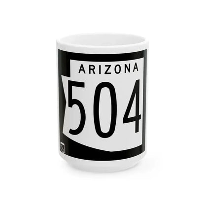 Arizona 504 1973 (Arizona) (Road Sign) White Coffee Mug 15oz - Go Mug Yourself