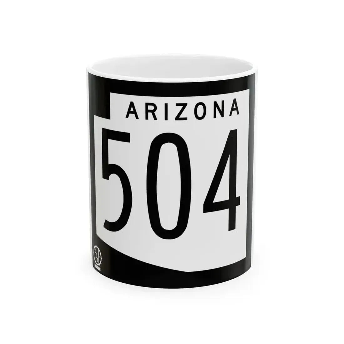 Arizona 504 1978 (Arizona) (Road Sign) White Coffee Mug 11oz - Go Mug Yourself